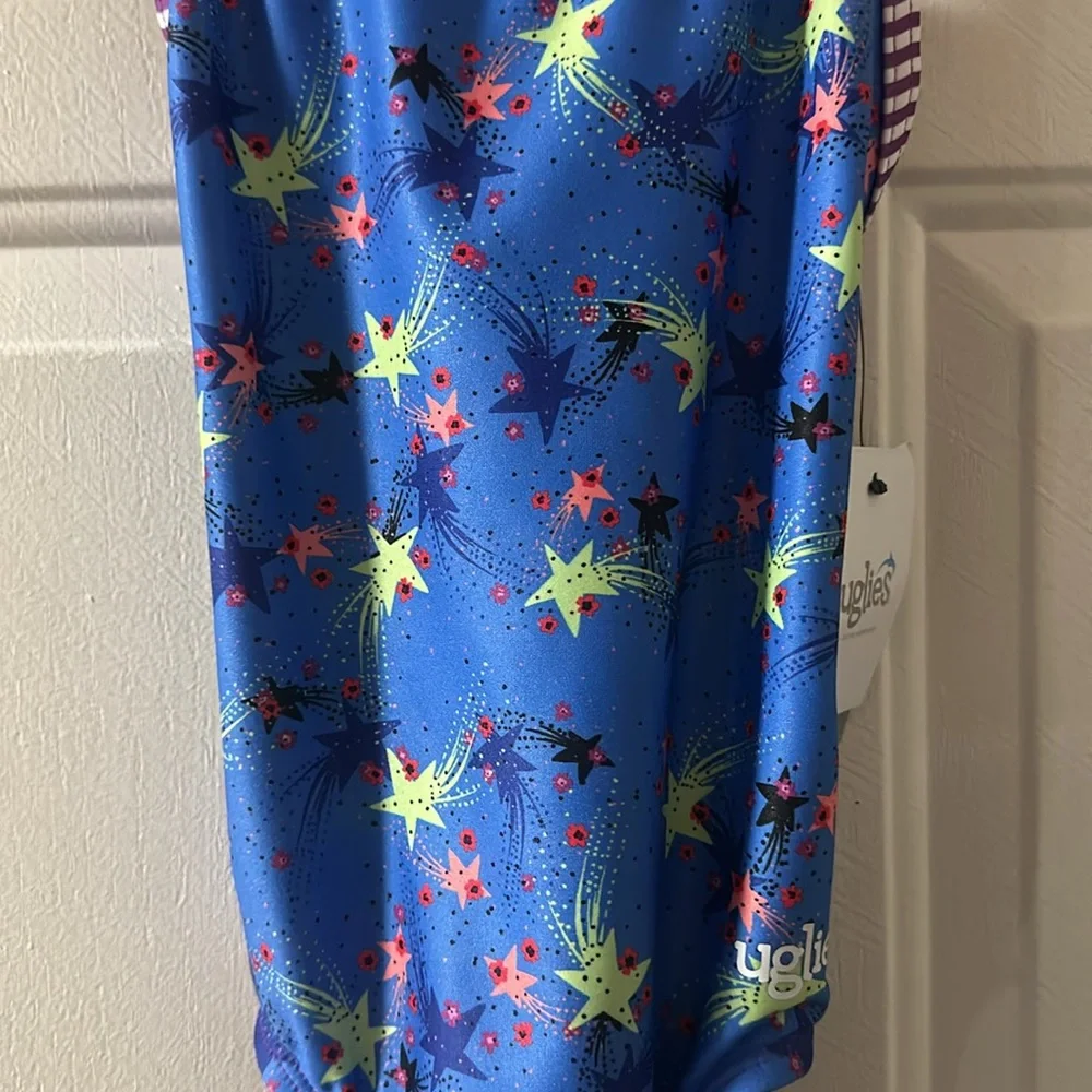 Dolfin Uglies Stargazer Print One Piece Swimsuit: BLUE: NEW WITH TAGS: SIZE 10